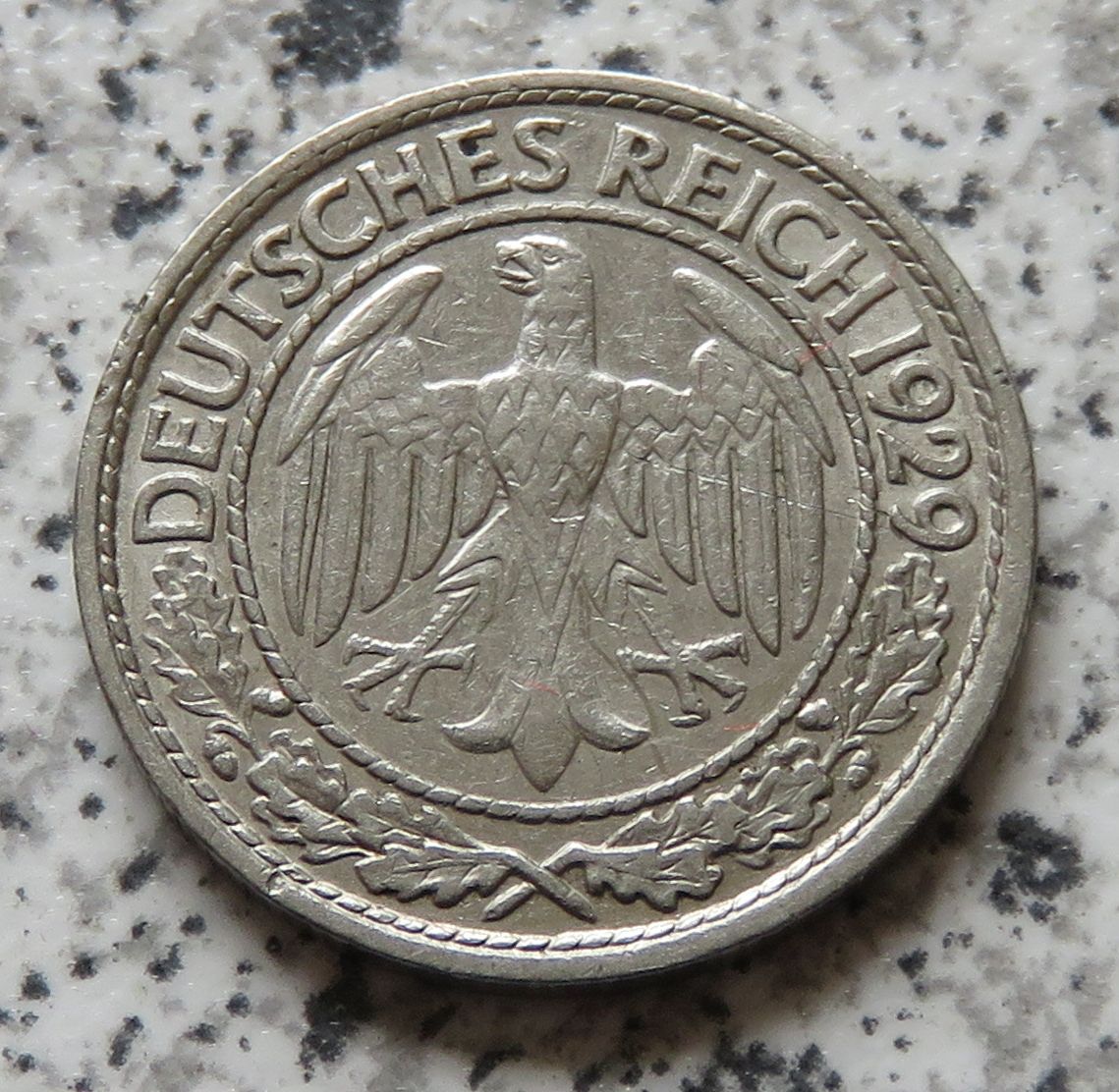  Weimarer Republik 50 Pfennig 1929 A   