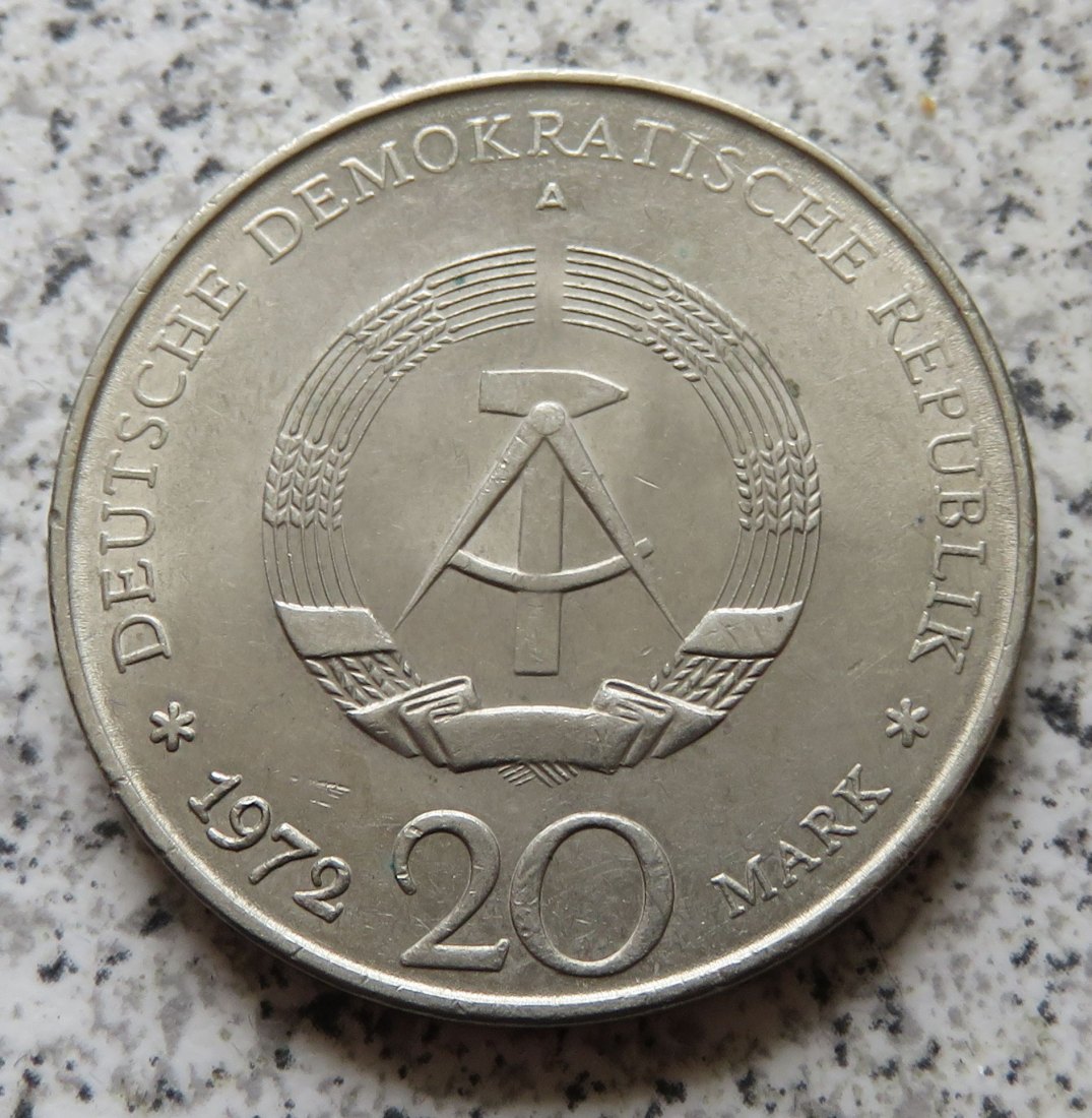  DDR 20 Mark 1972 Wilhelm Pieck   