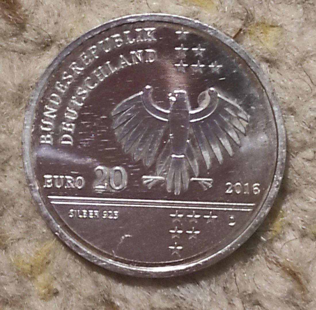  Deutschland 20 Euro 2016, 200. Geburtstag vonLitfass   