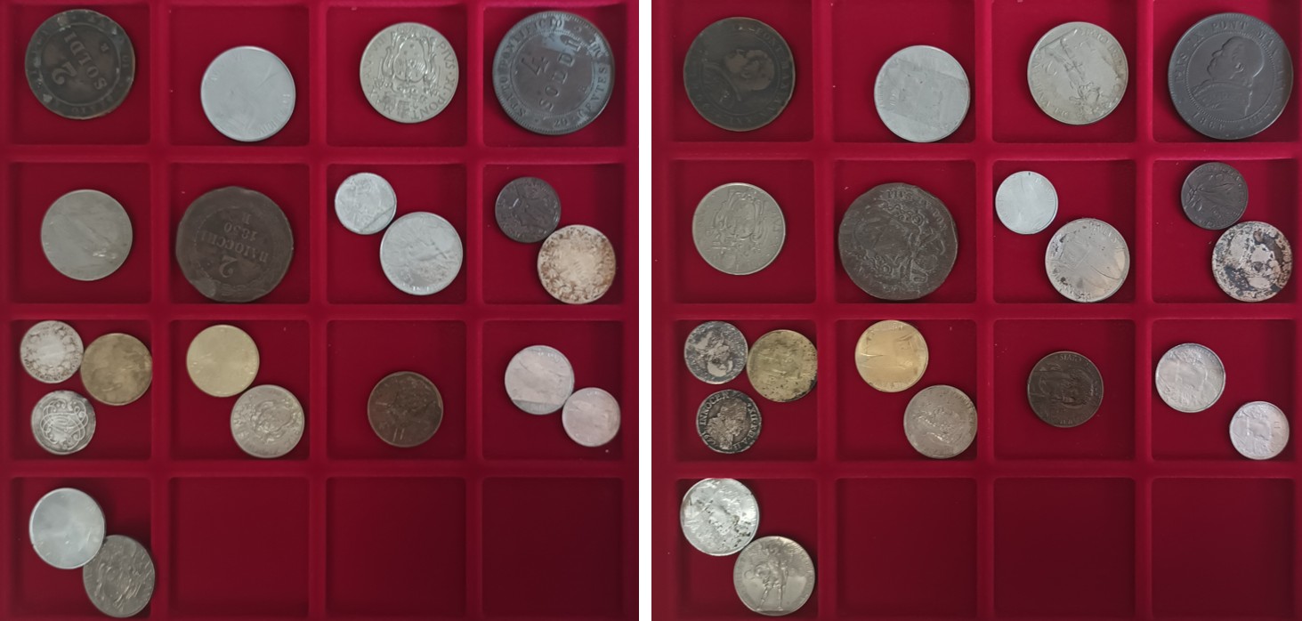  Ausland; Vatikan; Lot Kleinmünzen ( 20 Stück ), ohne Tablett   