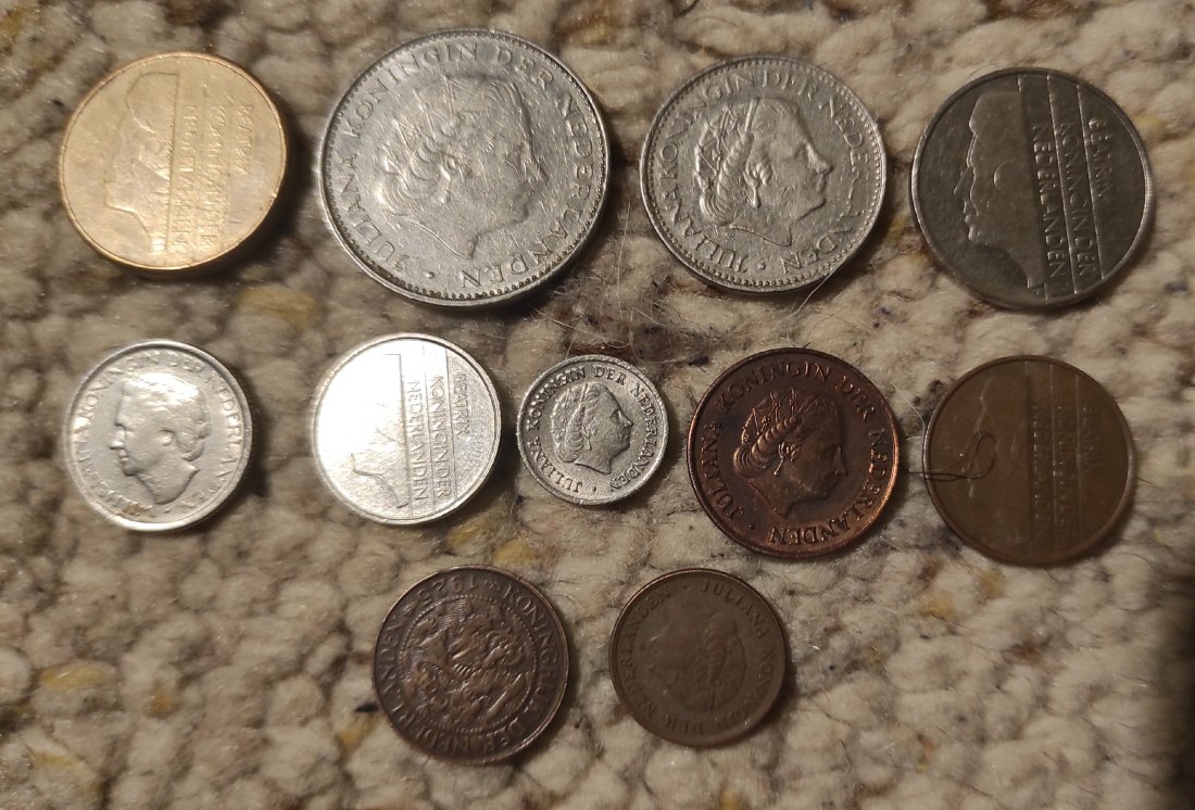  Set 030: Niederland Münzlot mit 11 verschiedenen Münzen   