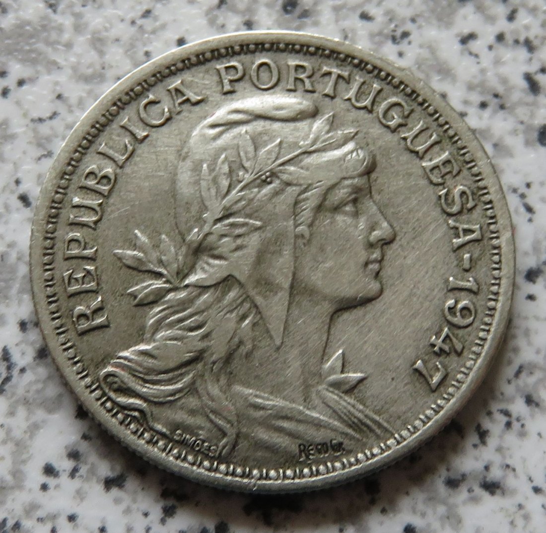  Portugal 50 Centavos 1947   