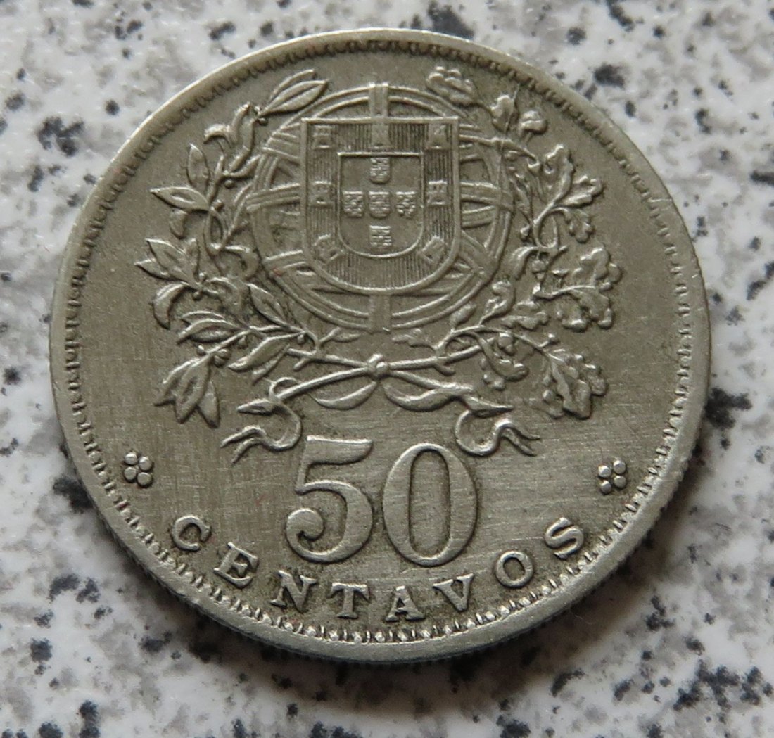  Portugal 50 Centavos 1947   