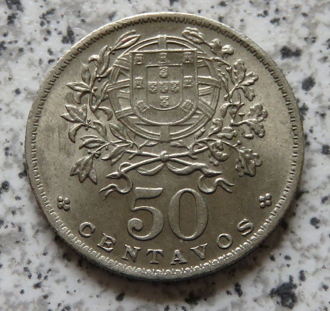  Portugal 50 Centavos 1966   