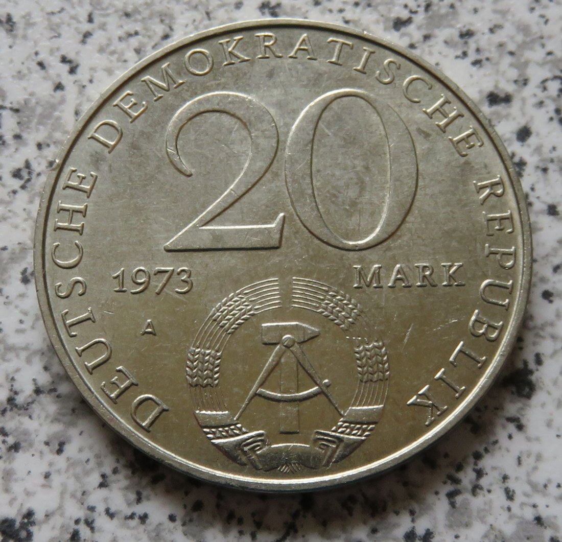  DDR 20 Mark 1973 Otto Grotewohl   