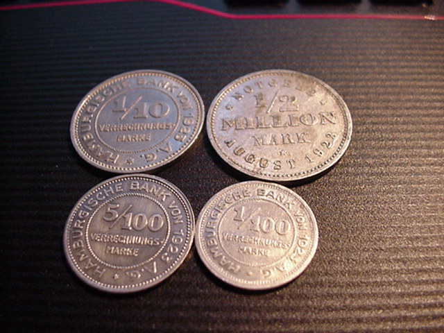  Hamburg Staatliches Notgeld-Lot   