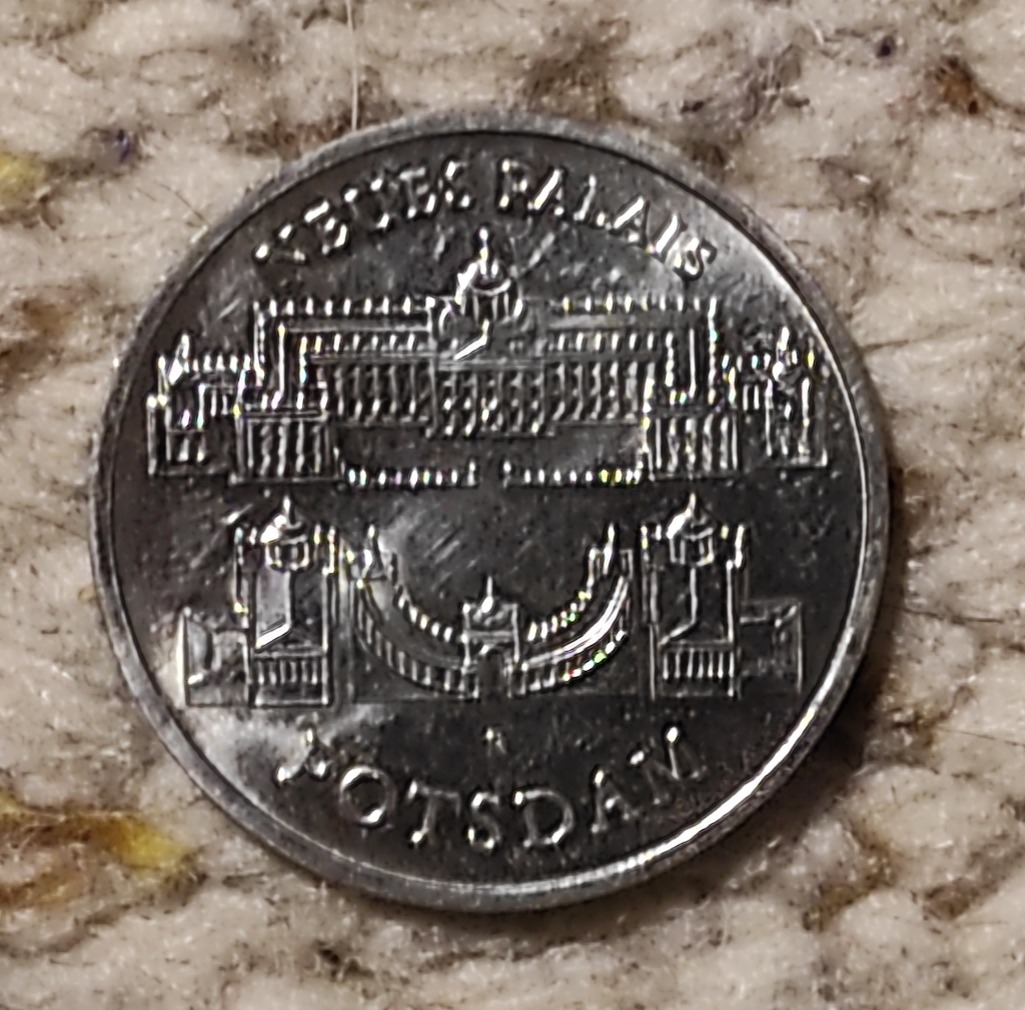  DDR 5 Mark 1986,Neues Palais von Potsdam   