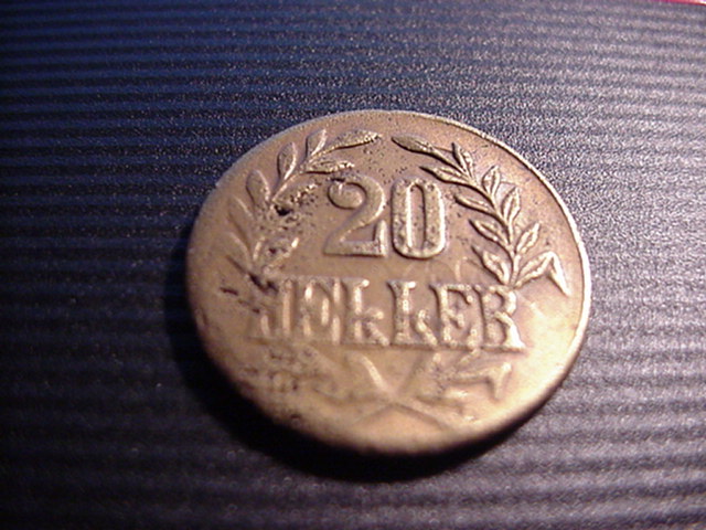  Deutsch-Ostafrika 20 Heller 1916   
