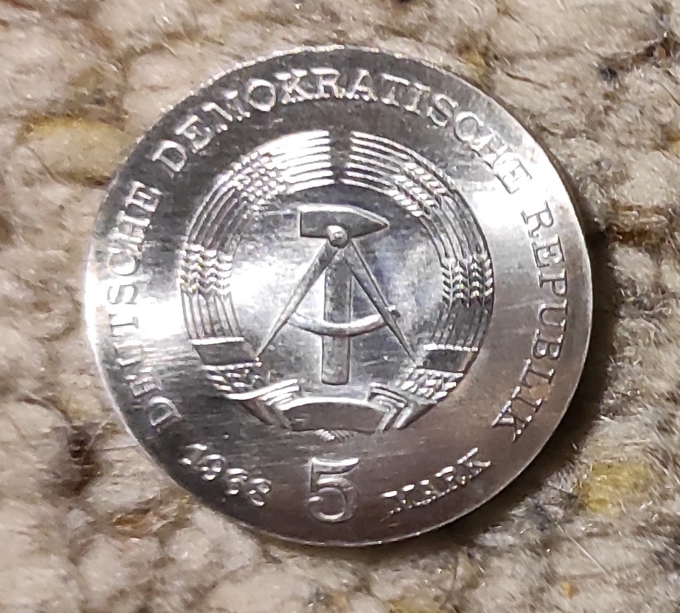  DDR 5 Mark 1968, Geburt von Robert Koch   