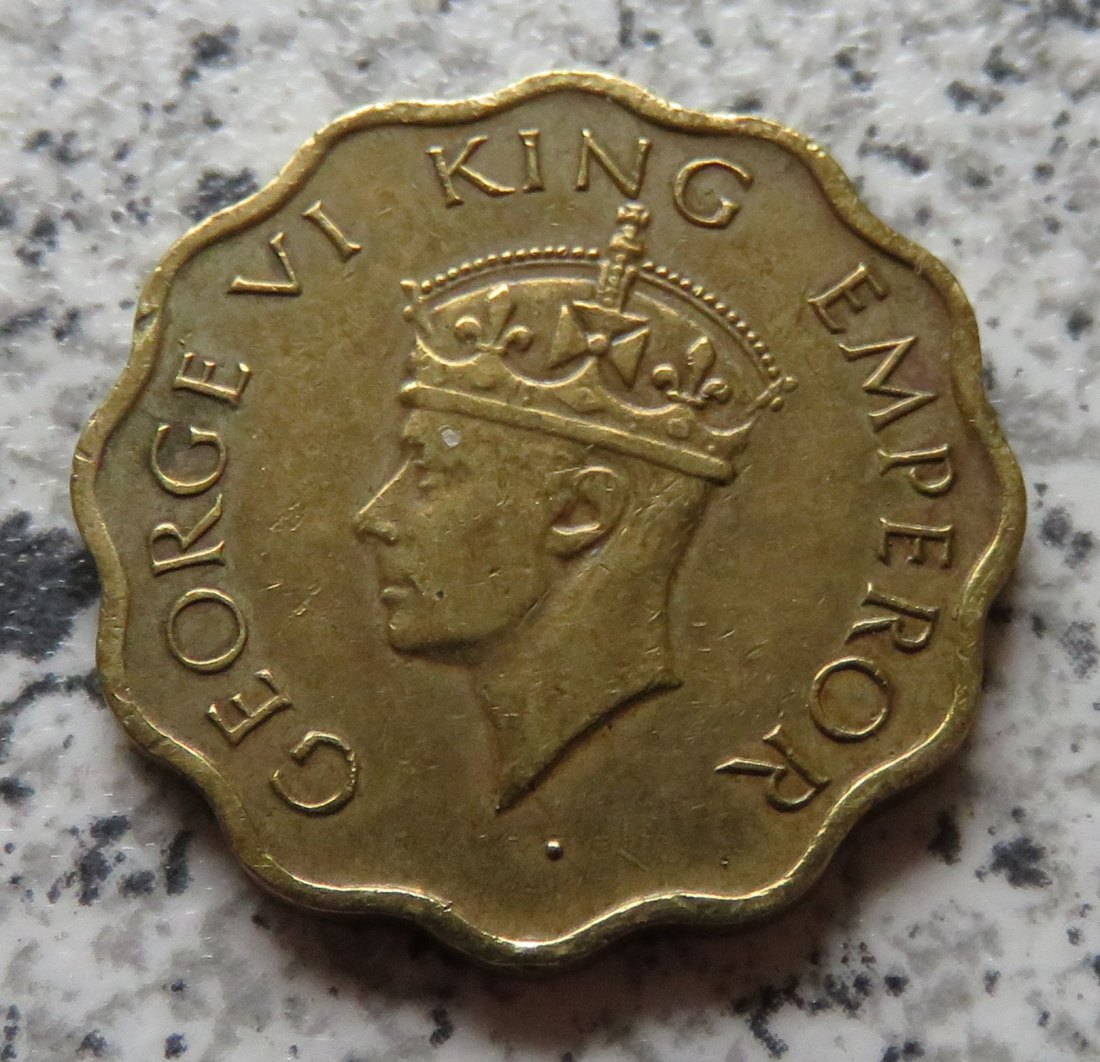  British Indien 1 Anna 1945   