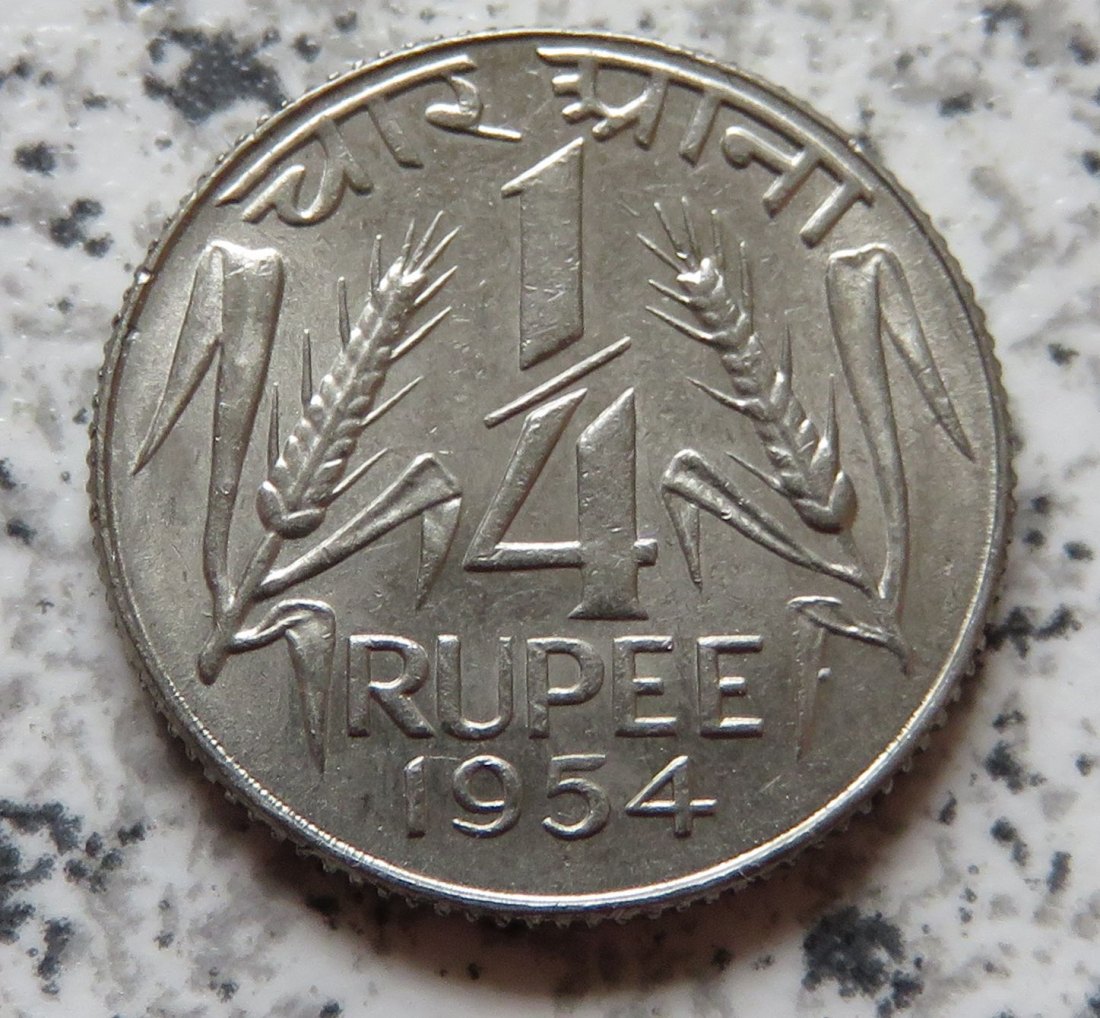  Indien 1/4 Rupee 1954   
