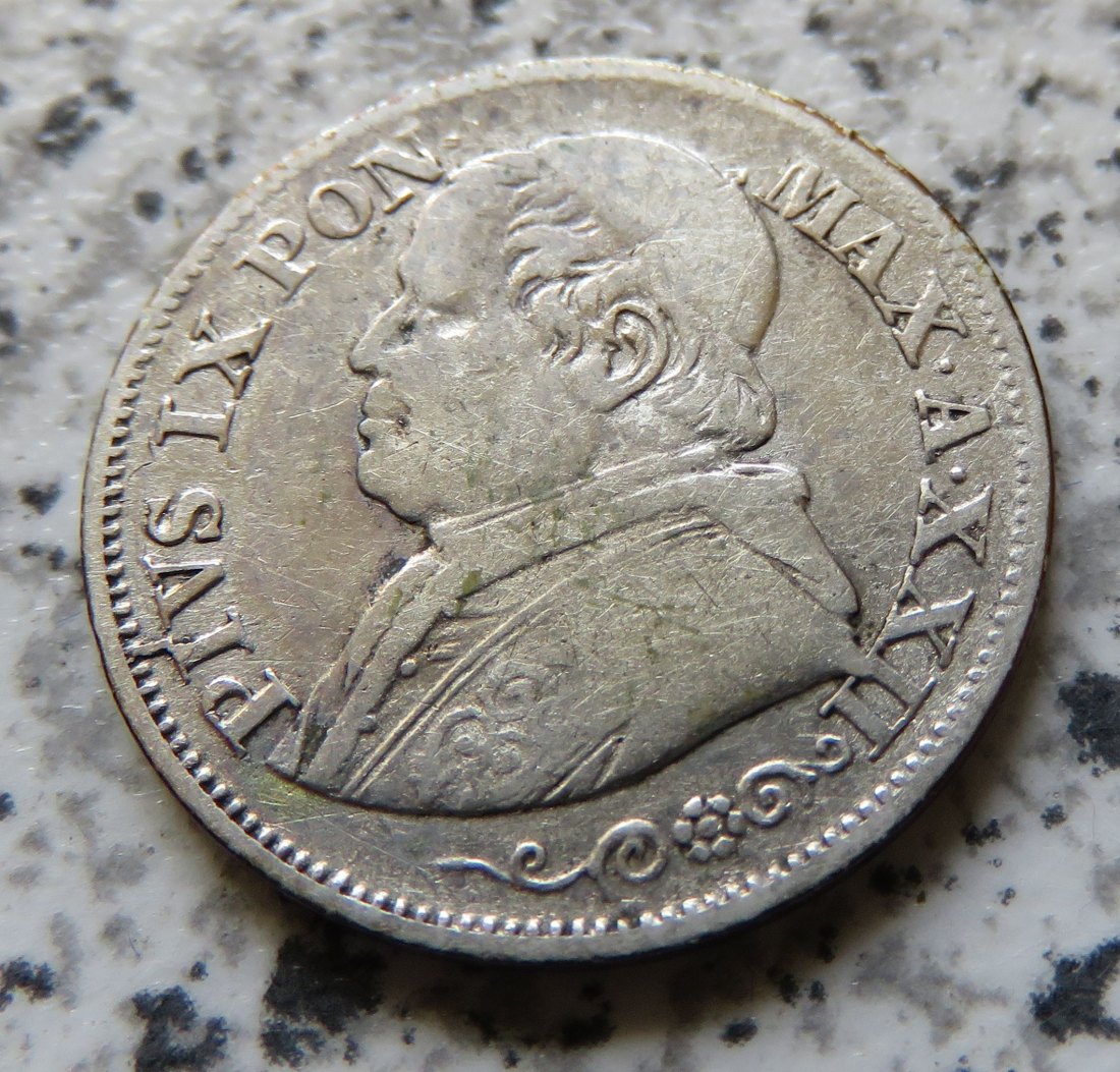  Vatikan 10 Soldi 1868 XXII   