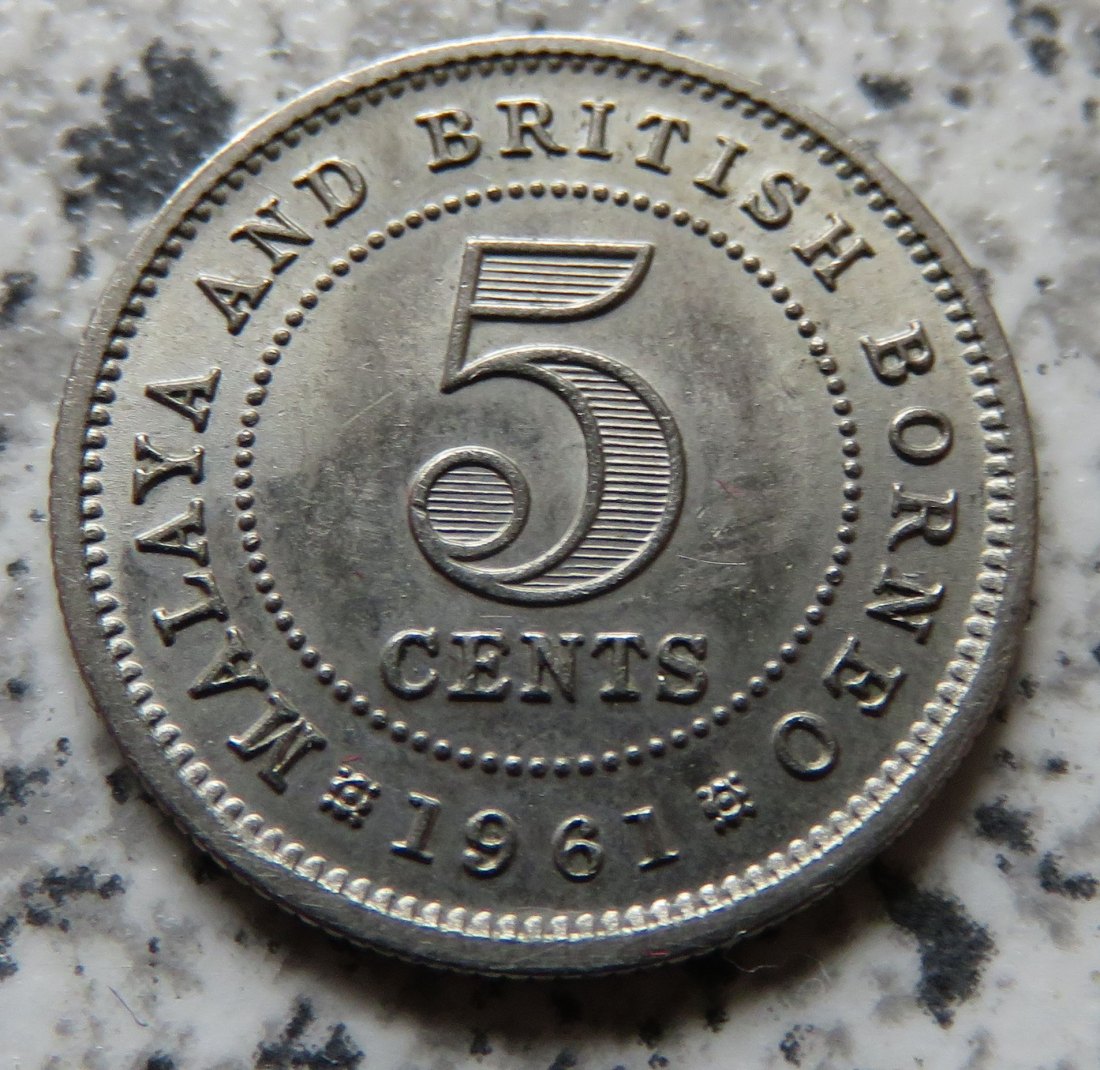  Malaya und British Borneo 5 Cents 1961   