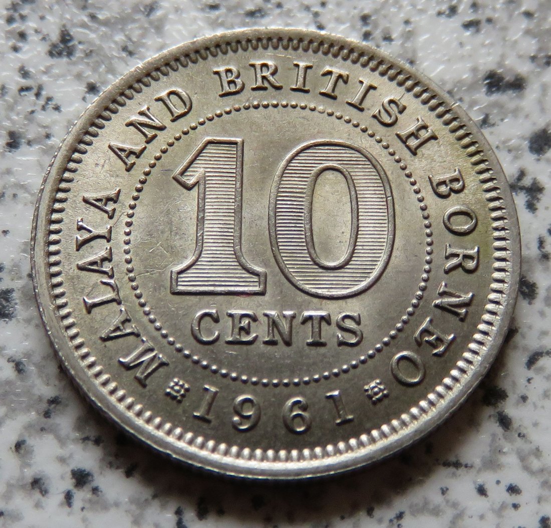  Malaya und British Borneo 10 Cents 1961   