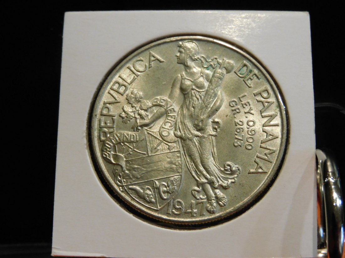  PANAMA 1 BALBOA 1947.GRADE-PLEASE SEE PHOTOS.   