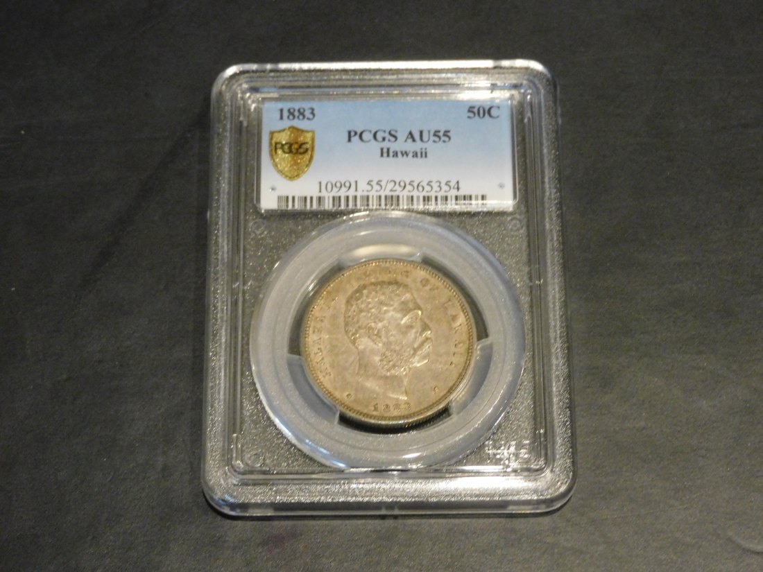 HAWAI 1/2 DOLLAR 1883.GRADE-PLEASE SEE PHOTOS.