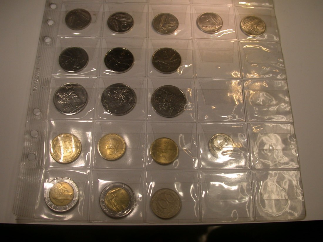  Lot  Italien  18 Münzen ab 1953  verschieden   Originalbilder   