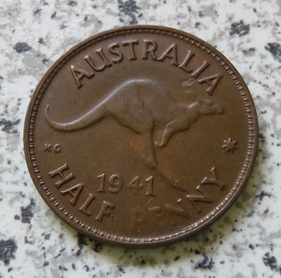  Australien 1/2 Penny 1941   