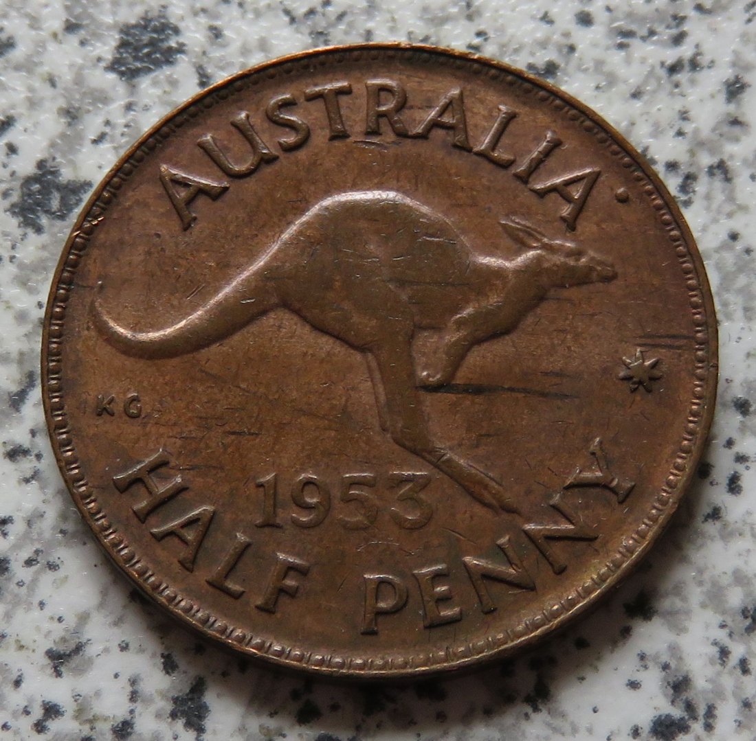  Australien 1/2 Penny 1953   
