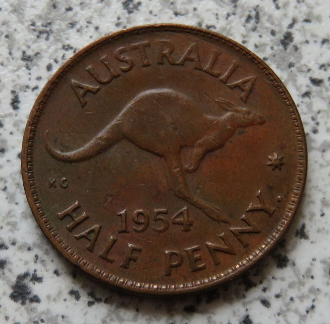  Australien 1/2 Penny 1954   