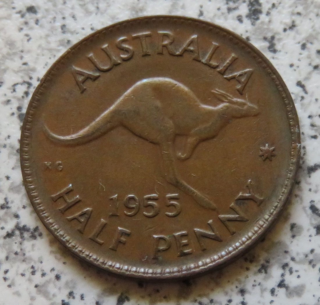  Australien 1/2 Penny 1955   