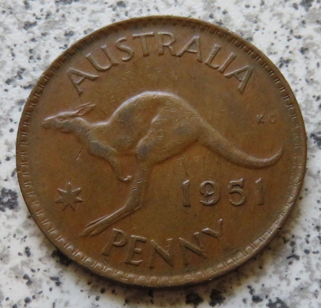  Australien 1 Penny 1951   