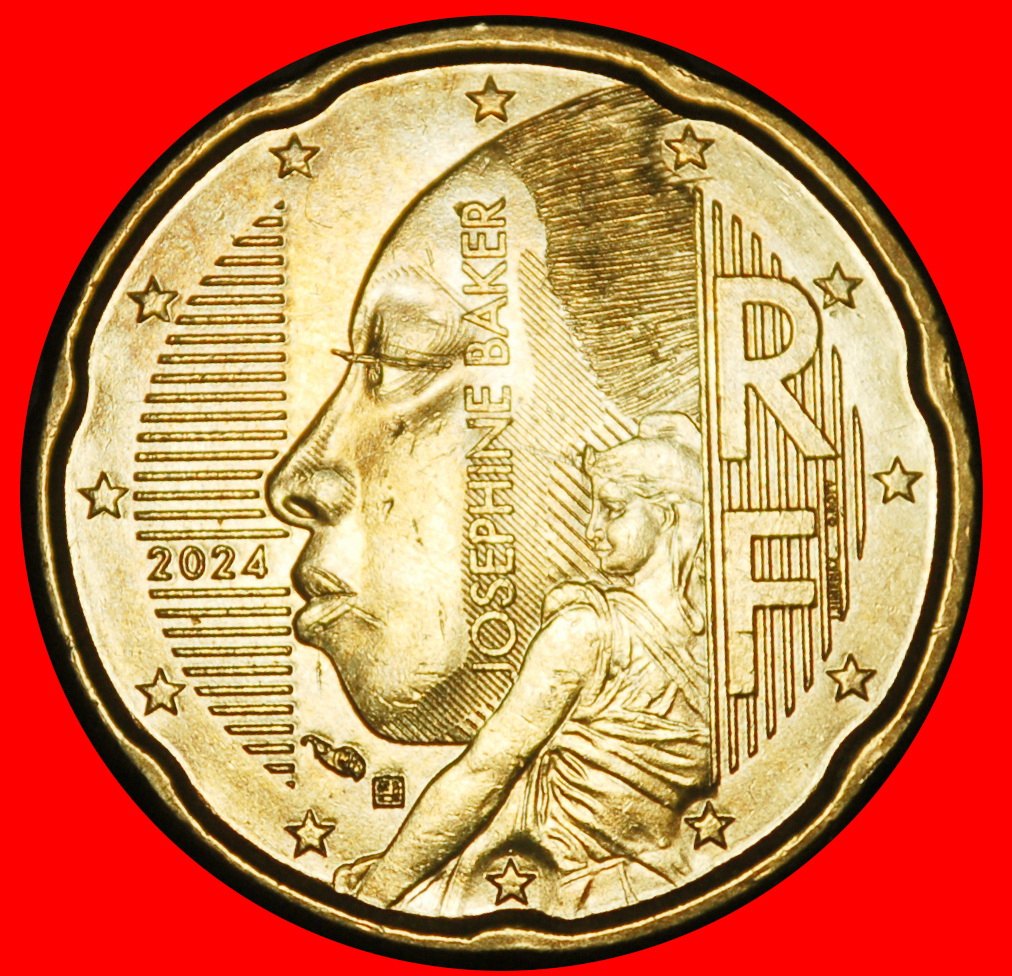  Ⰺ SOWER ERROR (1999-2026): FRANCE★ 20 EURO CENTS 2024 NORDIC GOLD! DIES B I1★LOW START ★ NO RESERVE!   