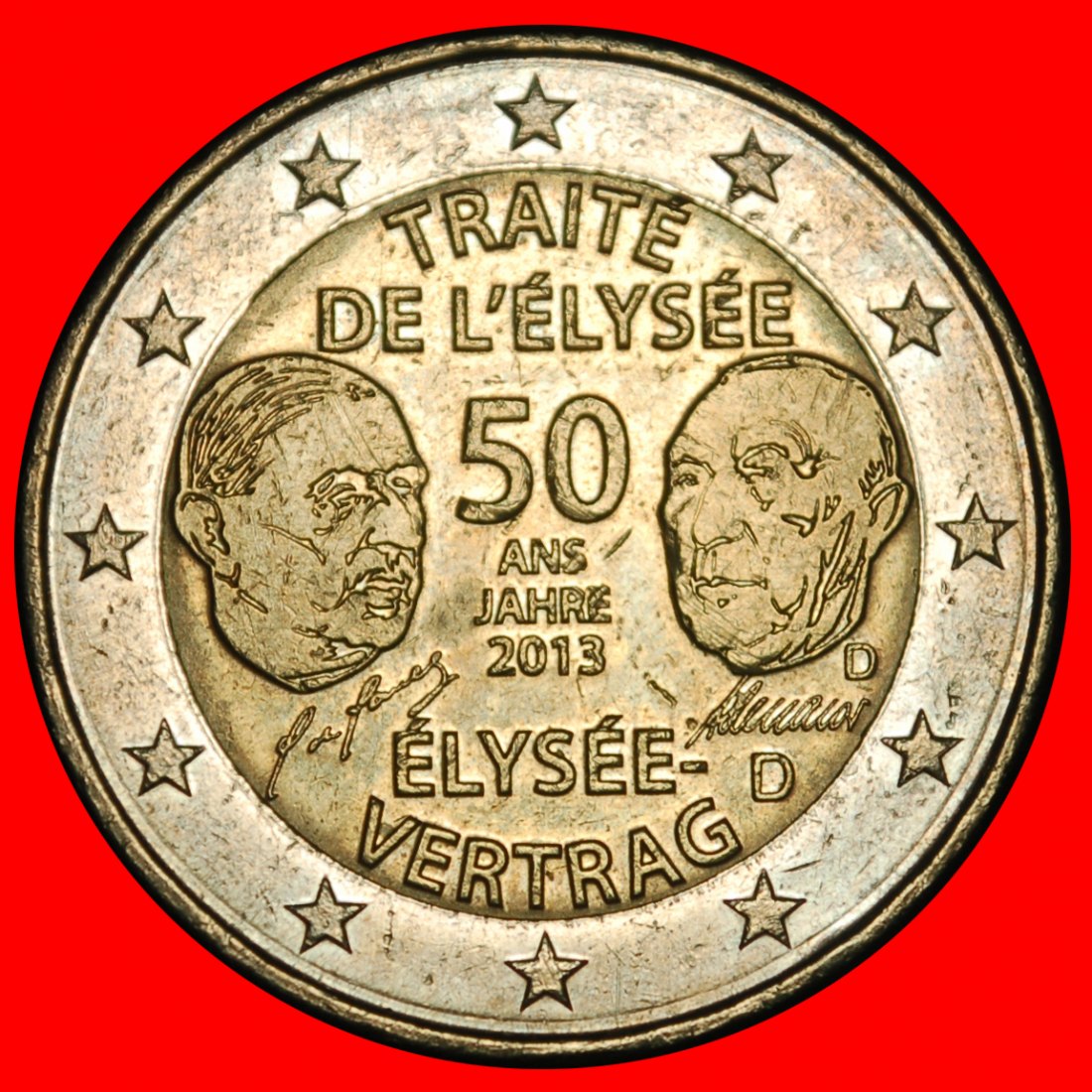 Ⰺ FRANCE 1963: GERMANY ★ 2 EUROS 2013D DIE I! BAVARIA! NON-PHALLIC 2007-2026★LOW START ★ NO RESERVE!