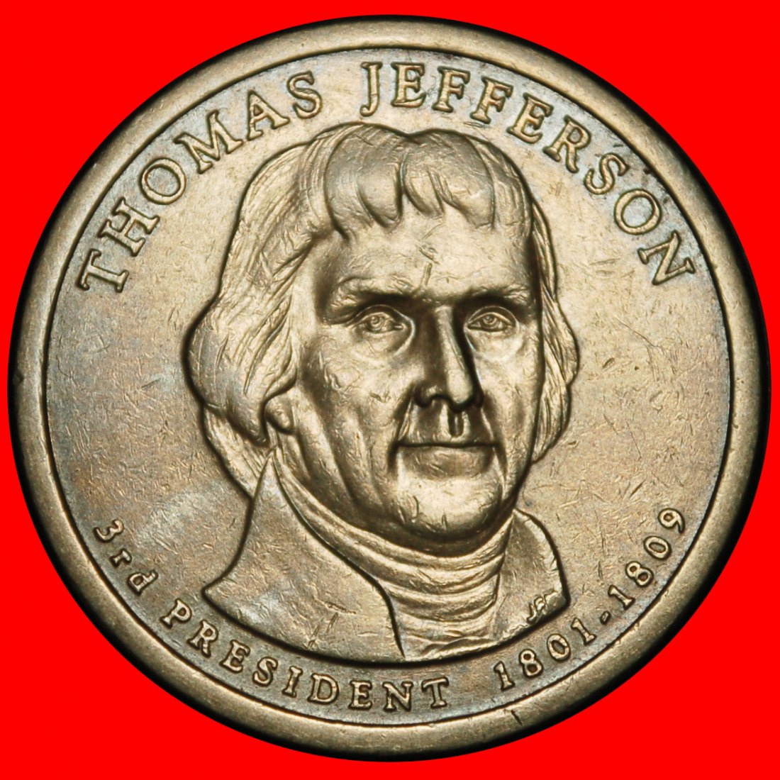  Ⰺ JEFFERSON 1801-1809: USA ★ 1 DOLLAR 2007P! ★LOW START ★ NO RESERVE!   