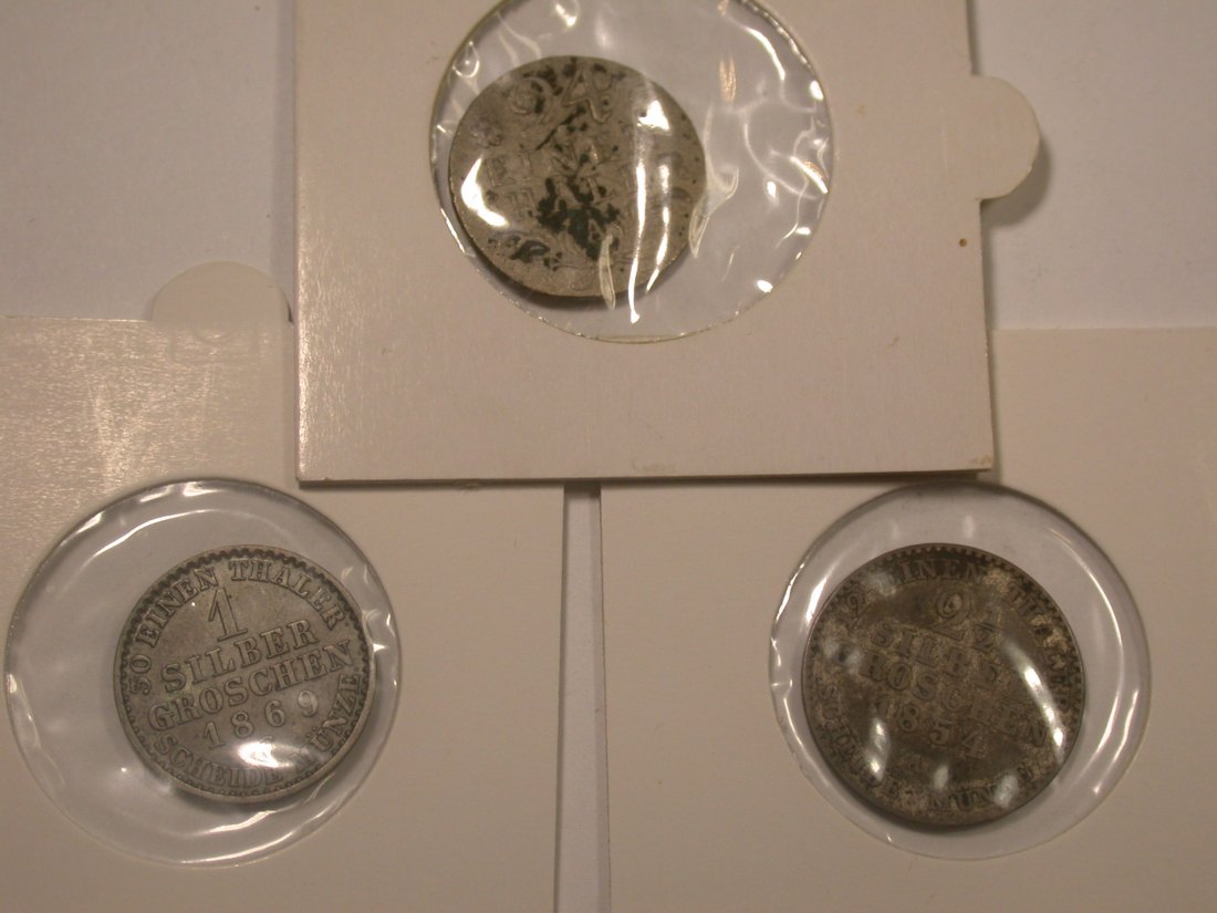  Lot  Preussen 3 Münzen ab 1782  look   Originalbilder   