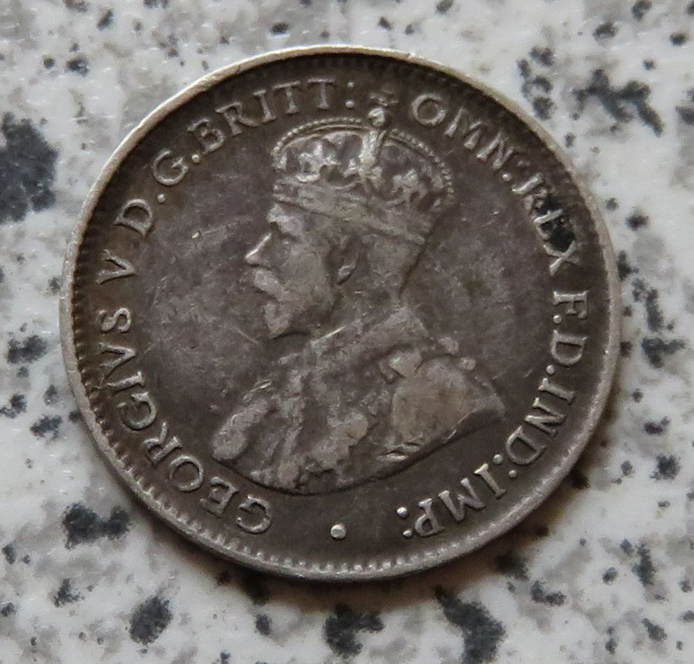  Australien 3 Pence 1919 M   