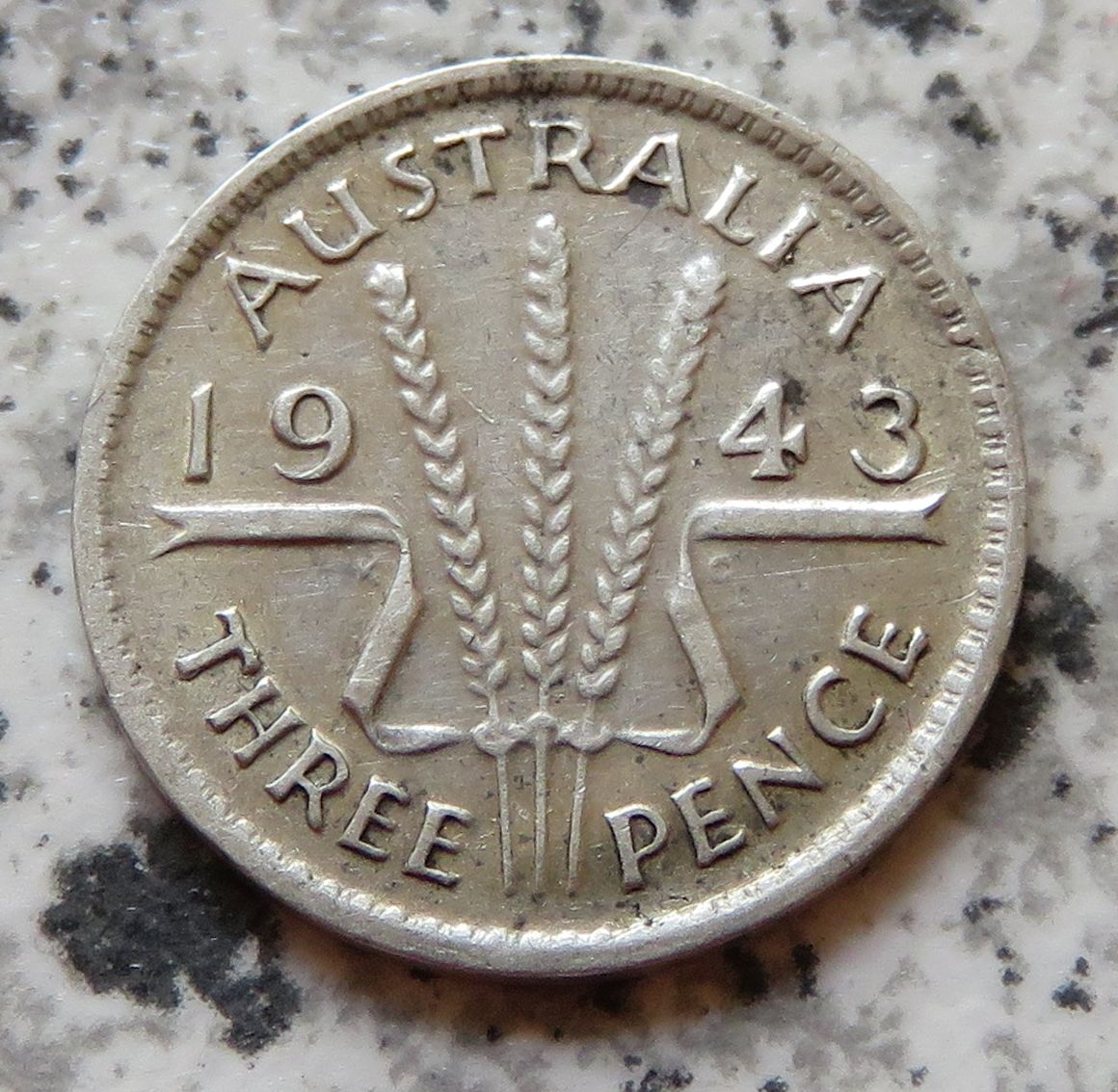  Australien 3 Pence 1943   