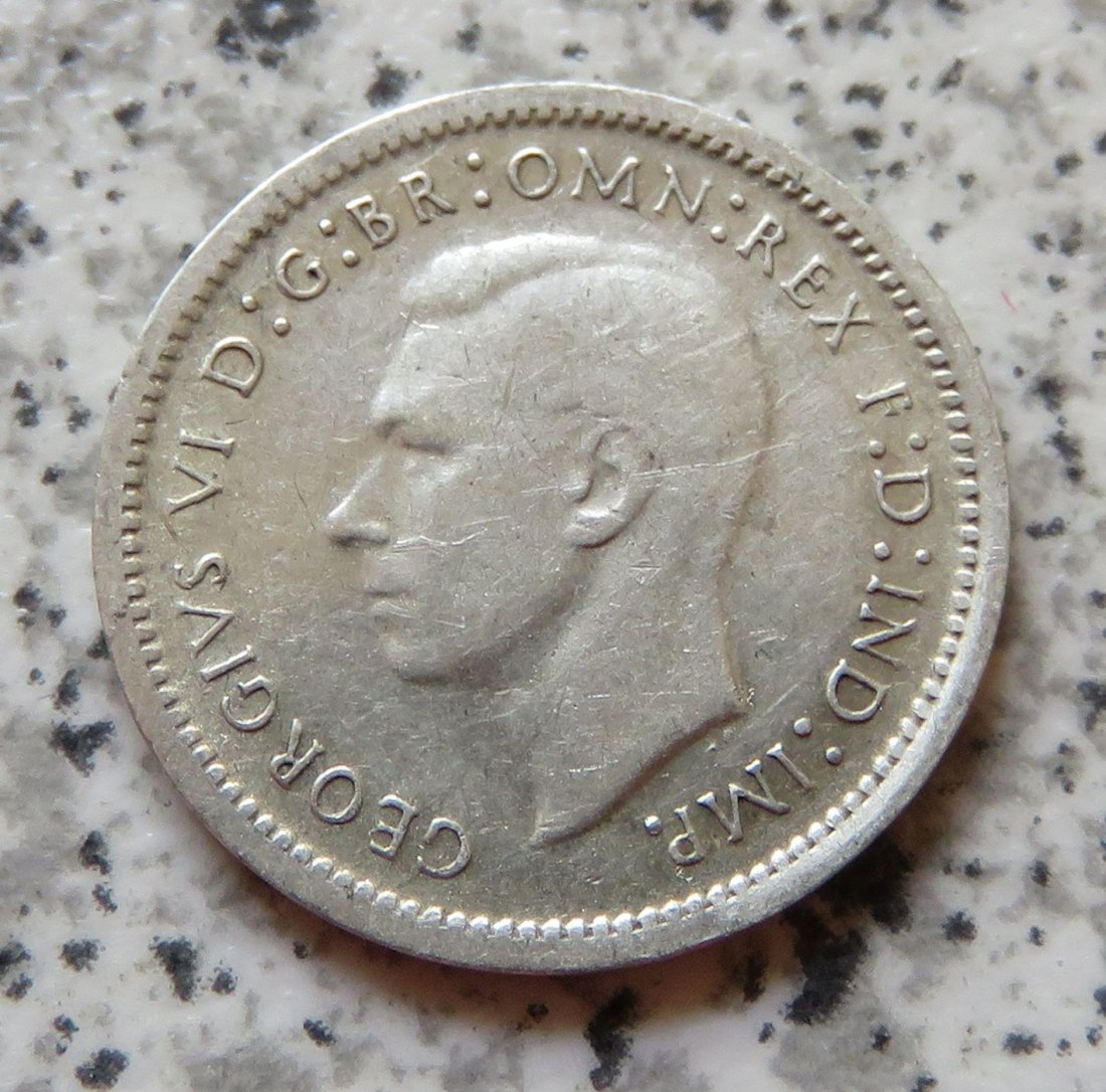  Australien 3 Pence 1943   