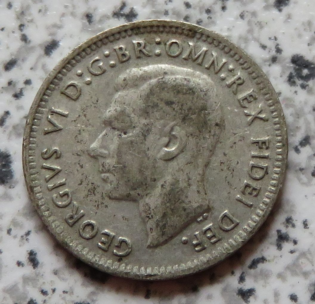  Australien 3 Pence 1950   