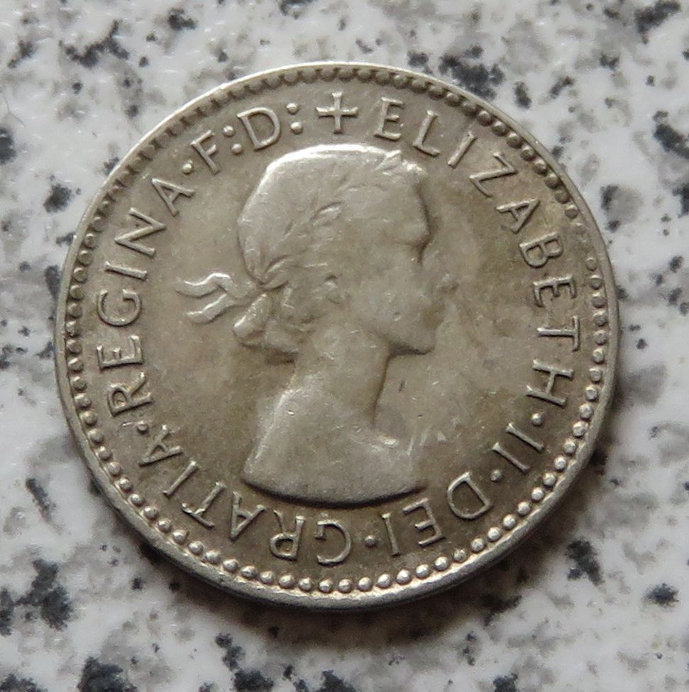  Australien 3 Pence 1958   
