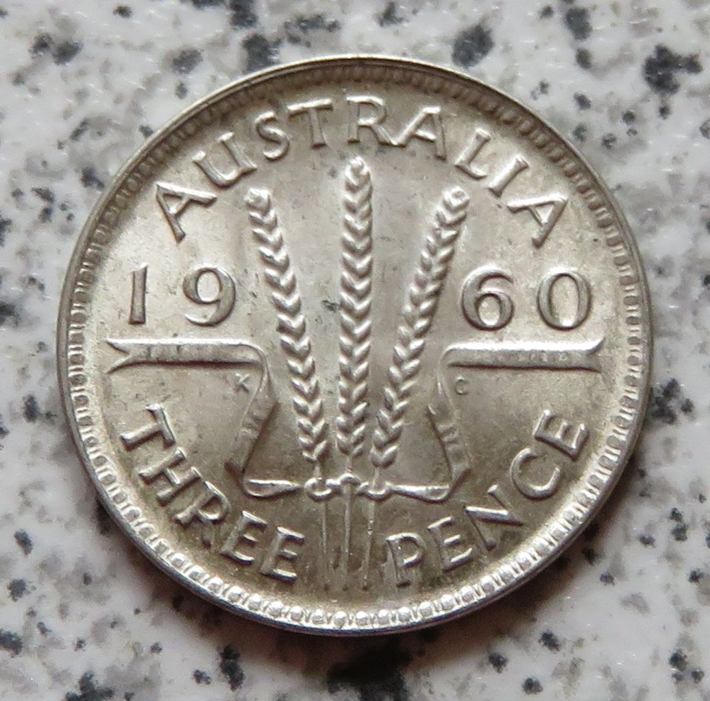  Australien 3 Pence 1960   