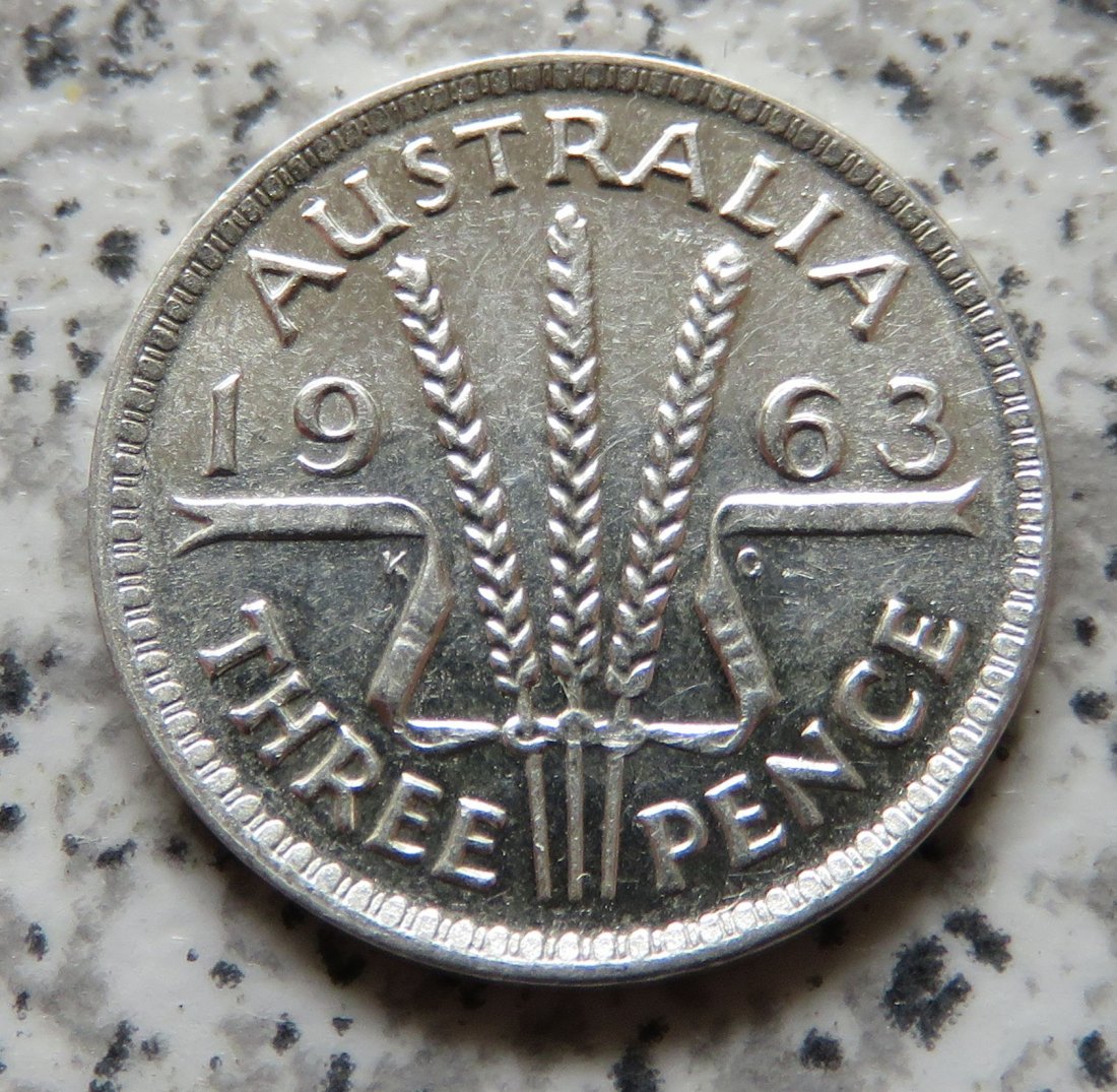  Australien 3 Pence 1963   