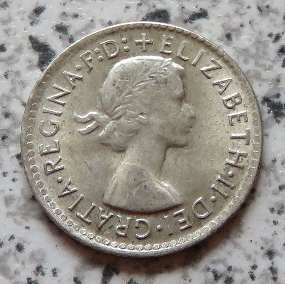  Australien 3 Pence 1963   