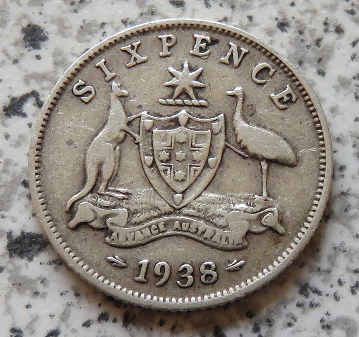  Australien 6 Pence 1938   