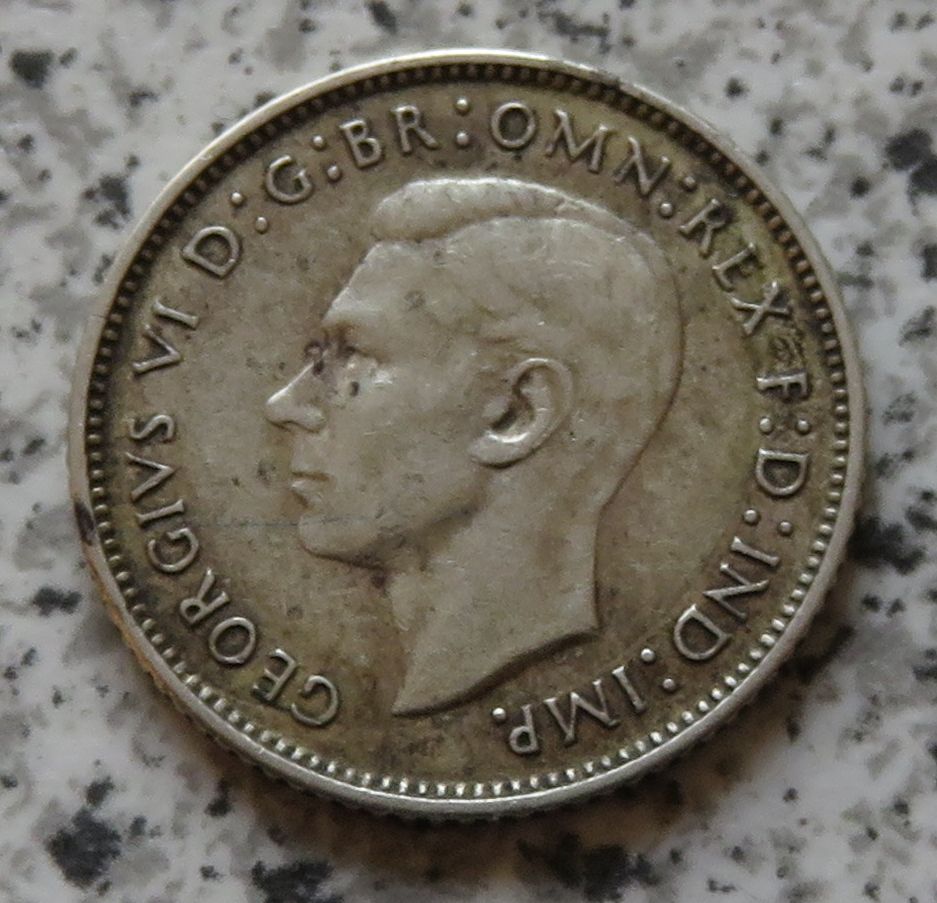  Australien 6 Pence 1943 D   
