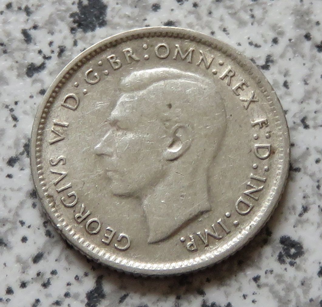  Australien 6 Pence 1948   