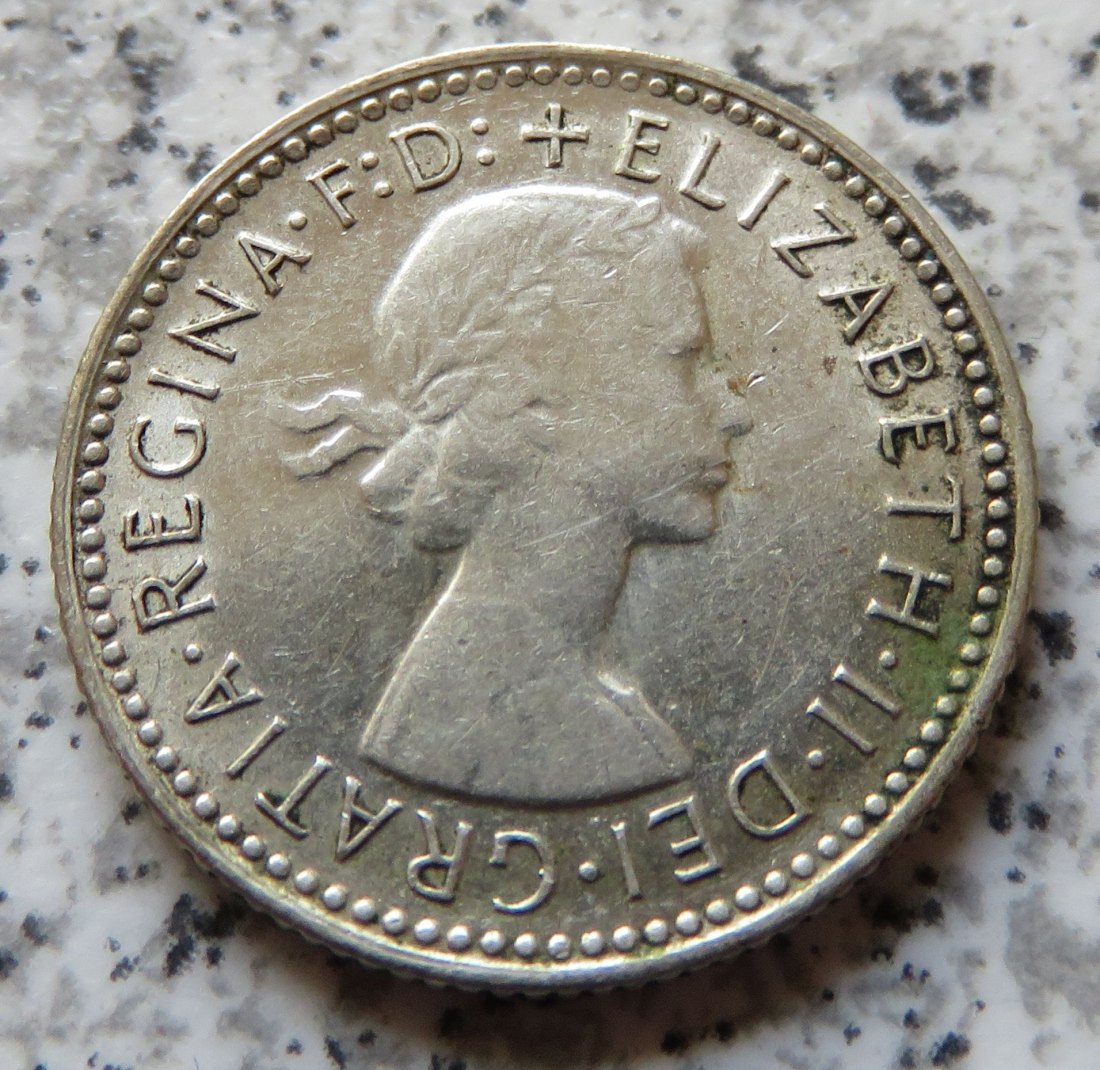  Australien 6 Pence 1958   