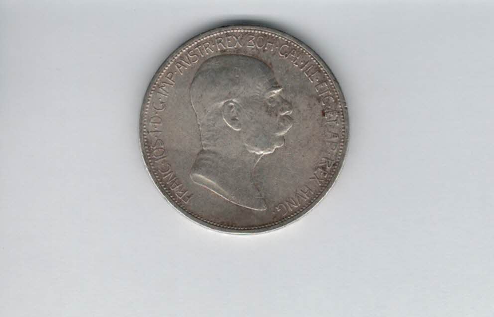  5 Kronen 1909 silber 21,6g fein Kronenwährung Österreich Franz Joseph I. Spittalgold9800 (4783)   