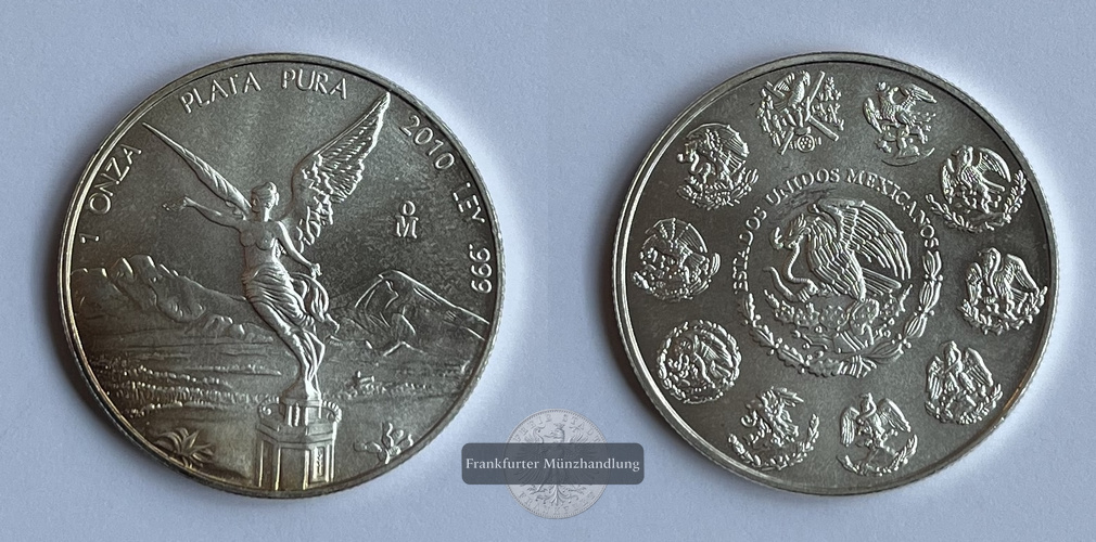  Mexico 1 Onza Libertad Plata Pura 2010 FM-Frankfurt Feinsilber: 31,1g   