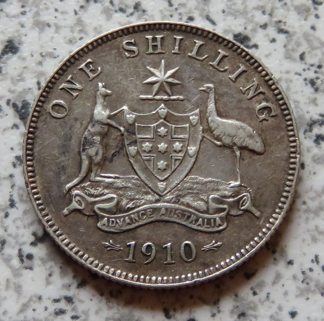  Australien 1 Shilling 1910   