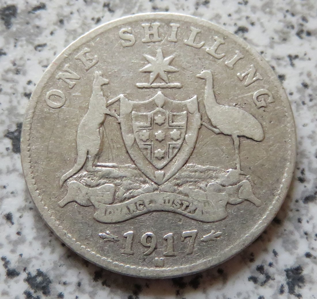  Australien 1 Shilling 1917 M   