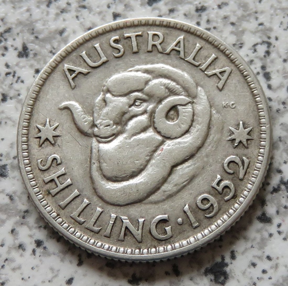  Australien 1 Shilling 1952   