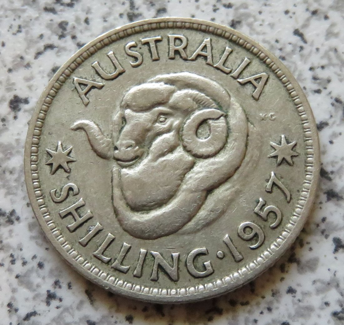  Australien 1 Shilling 1957   