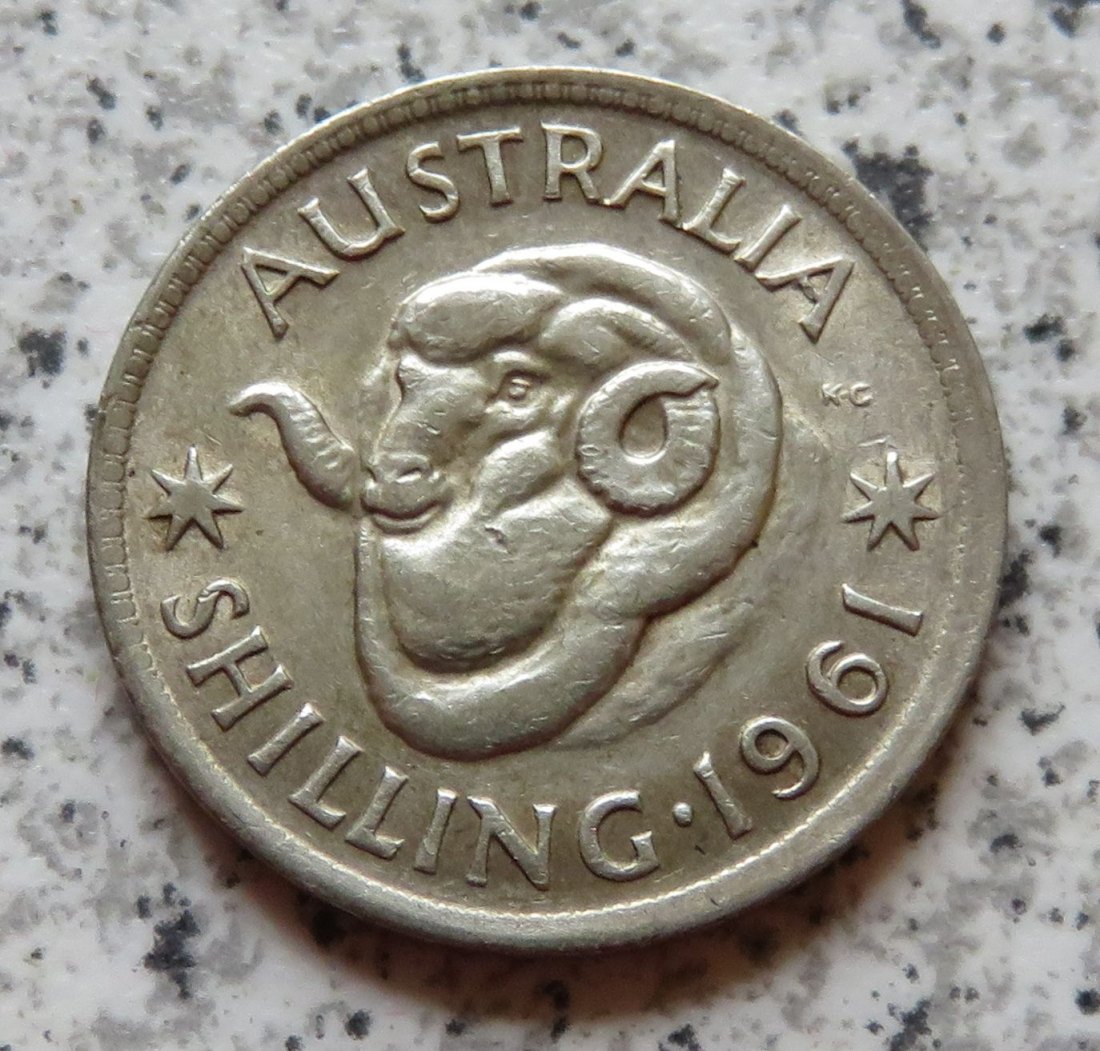  Australien 1 Shilling 1961   