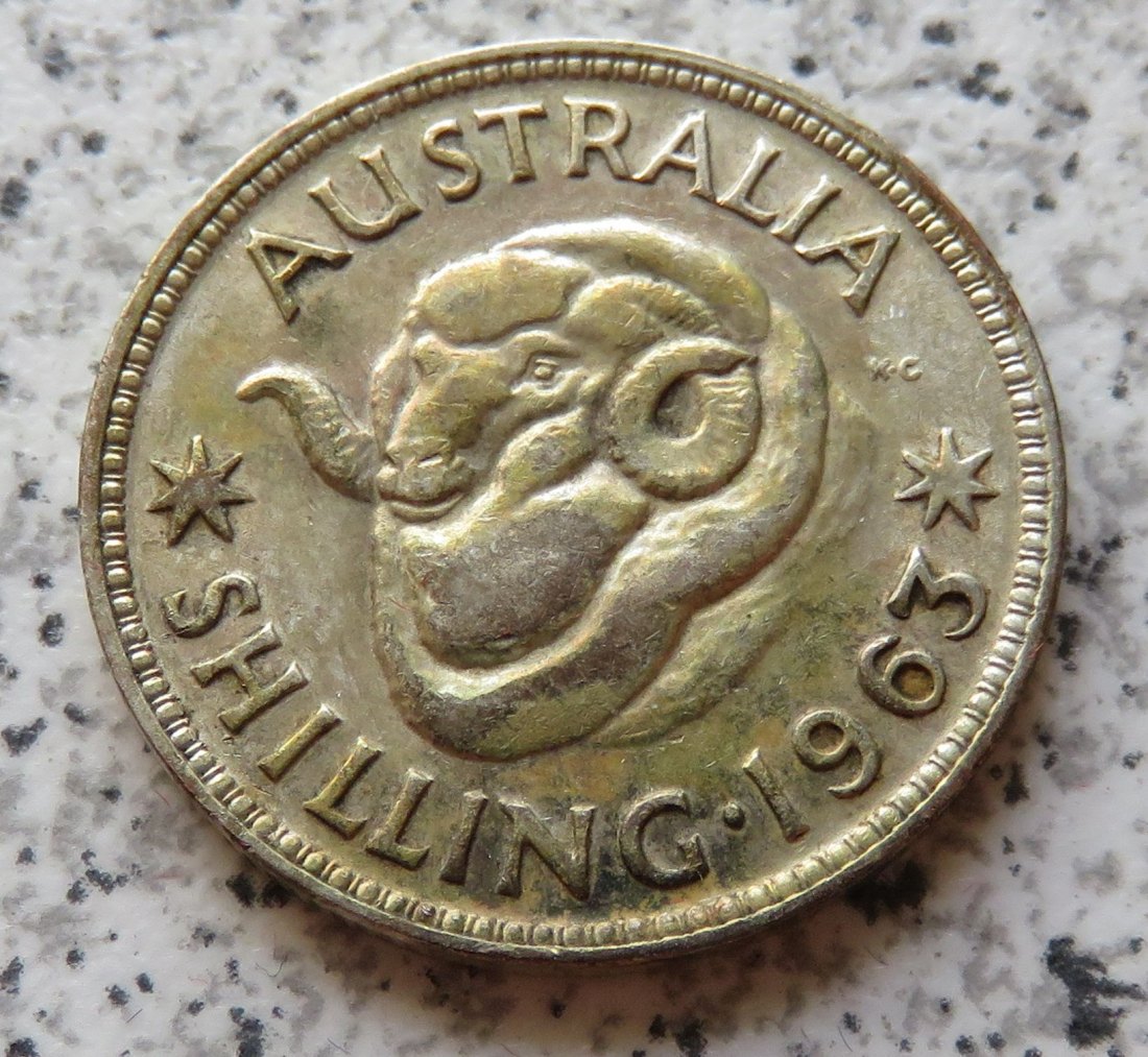  Australien 1 Shilling 1963   